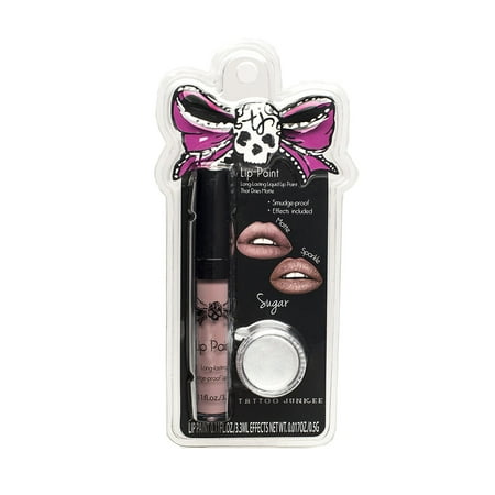 - Sugar Lip Color + Sparkle Effects, Rich, high-pigmented nude pink lip color By TATTOO JUNKEE From USA