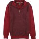 thumbnail image 1 of Tasso Elba suéter de punto con cremallera de cuarto estampado para hombre, rojo, pequeño, 1 of 1