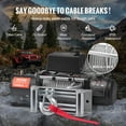 thumbnail image 4 of VEVOR Electric Winch Truck 13,500 lb Steel Cable IP65 Waterproof Remote Control, 4 of 9