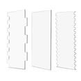thumbnail image 2 of 3 piezas de raspadores para pasteles, raspador transparente para glaseado de pasteles, raspador para glaseado de crema de mantequilla, raspador para alisar bordes de pasteles a rayas, 2 of 8