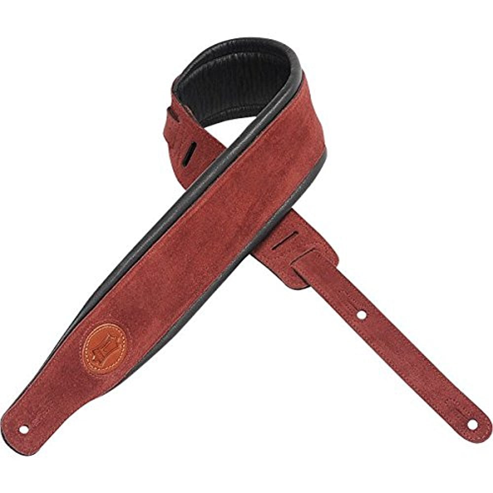 Levy's Leathers Guitar Strap MSS2SBRG 3" Signature Series suede