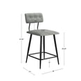 thumbnail image 4 of Counter Stool Polyester - Grey, 4 of 5