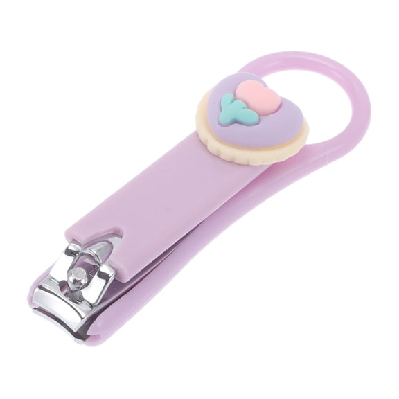 Unique Bargains 1 Pc Cartoon Pattern Nail Clippers Toenail Clippers 3.15"x0.98" Purple