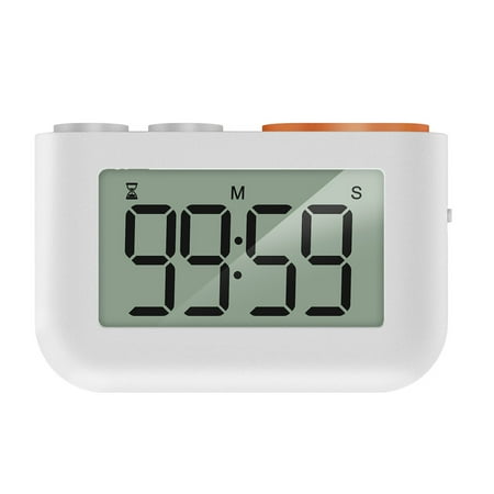 

【Ready Stock】 Kitchen Timer Built-in Kickstand Magnet Adsorption Electronic Countdown and Count Up Volume Adjustable Electronic Timer