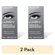(2 pack) LUMIFY Redness Reliever Eye Drops, Brimonidine Tartrate 0.025%, Works in 1 Minute, Lasts up to 8 Hours, Sterile, 0.08 FL OZ