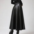 thumbnail image 5 of Celmia Women Pleated Umbrella Skirts Summer High Waist Skirts FZH, 5 of 5