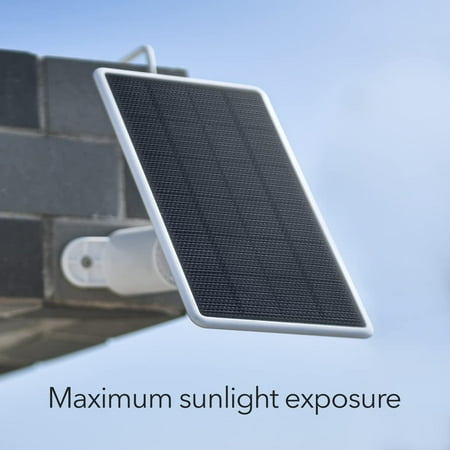 Wasserstein - Mountable Solar Panel for Google Nest Doorbell (battery) - White