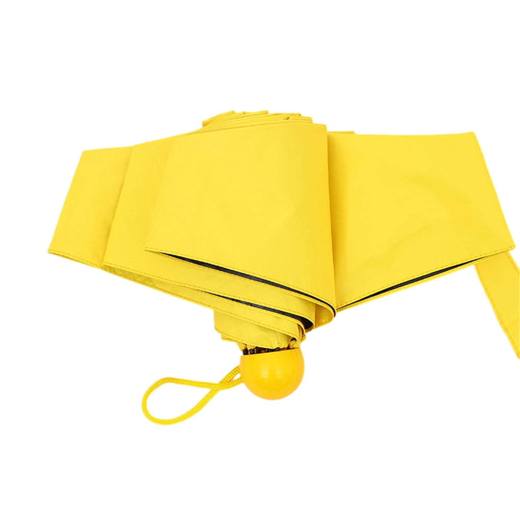 foldable Umbrella Custom Yellow Rose Compact Travel Windproof Rainproof 