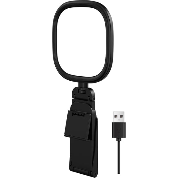 Ring Light for Desk, Laptop, Monitor & Phone – Soft Eye-Caring Webcam Light with 84 LEDs, 50 Modes, CRI 97.8  for Zoom, Streaming, Video Calls, Remote Work – USB-Powered Selfie Light