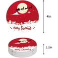 thumbnail image 1 of FMSHPON Merry Christmas Set of 6 Round Coaster for Drinks, Absorbent Ceramic Stone Coasters Cup Mat with Cork Base for Home Kitchen Room Coffee Table Bar Decor, 1 of 6