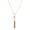 Gold, variant on Women's Faux Pearl Stainless Steel Tassel Drop Necklace