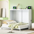 thumbnail image 2 of Queen White Bed that Folds into Cabinet / Opens Up Space in Any Room, 2 of 2