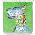 thumbnail image 1 of Shower Curtains 70" x 84" from DiaNoche Designs by Marley Ungaro - Great Dane Green, 1 of 1