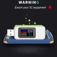 thumbnail image 4 of Eigraketly Probador de USB ABS, Mini pantalla LCD Digital portátil, electrónica multifuncional, medidor de temperatura de corriente de voltaje Medidores de medidas dimensionales Blanco, 4 of 6