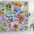 thumbnail image 1 of Ambesonne Art Shower Curtain, Hip-Hop Graffiti Love, 69"Wx70"L, Multicolor, 1 of 3