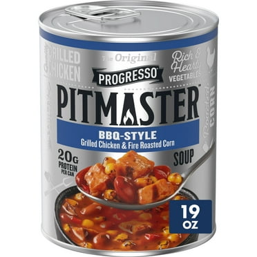 Progresso Pitmaster BBQ Style, Grilled Chicken and Fire Roasted Corn, Canned Soup, 19 oz