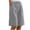 Gray, variant on Simua Women's Cotton Linen Bermuda Shorts Solid Color Drawstring Elastic Waist Straight Leg Casual Shorts