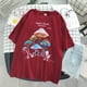 thumbnail image 1 of Harajuku T-shirt with Colorful Mushroom Print Street casual Streetwear 2020 Harajuku Casual T-shirt Female Pullover Topspangjing, 1 of 4