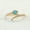 Rose Plated, variant on Solitare Turquoise Cuff Ring, Snake Ring, Open Band Solitaire Band, Staking Ring, Milgrain Band Ring, Pear Turquoise Ring