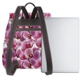 thumbnail image 3 of Easygdp Orchids Flowers Mochila de Cuero para Mujeres, Bolso de Hombro, Bolsos de Mano de Moda para Trabajo y Viajes, 3 of 4