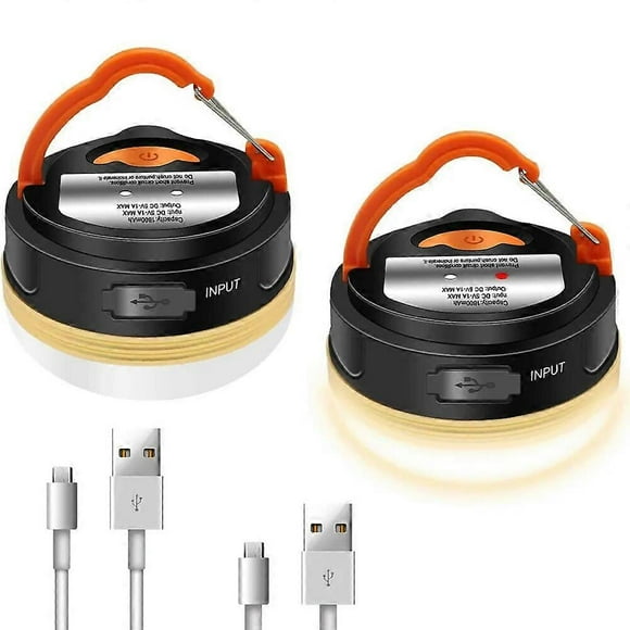 Lampe de Poche Portable Rechargeable USB 1800mAh Équipement de Camping Lumières Lanterne LED Lampe de Table Plein Air Randonnée Suspension de Nuit