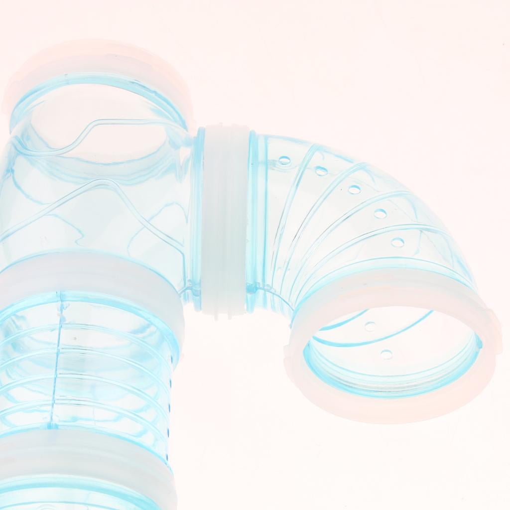 EHJRE 3x Hamster Tube Tunnel Toy Hideout Plastic Cage Toy Playing Hut for Hamster Gerbil Rat Mice Small Animals