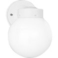 thumbnail image 1 of Progress Lighting P5604-30 Finition Thermolaquée Blanc Globe de Verre de 6 Pouces, Blanc, 1 of 1