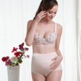 thumbnail image 2 of Women's High Waist Maternity Underwear, Cotton Belly Care Maternity Panties Brief Pregnancy Underwear Pregnant Women Panties Pregnancy Briefs,Beige,XL, 2 of 11
