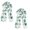 White, variant on Green Shamrock St. Patrick's Day Scarf for Women