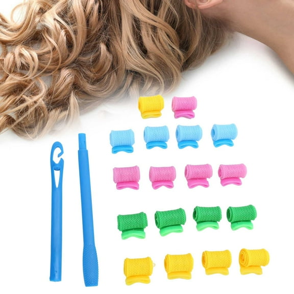 Brrnoo Hair Curlers Rollers Spiral Curls With Hook Handle Hair Styling Tool