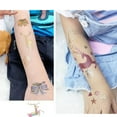thumbnail image 3 of 6 uds nuevo tatuaje dorado con tatuaje temporal de metal con pegatinas impermeables para tatuajes navideños navideños, 3 of 5