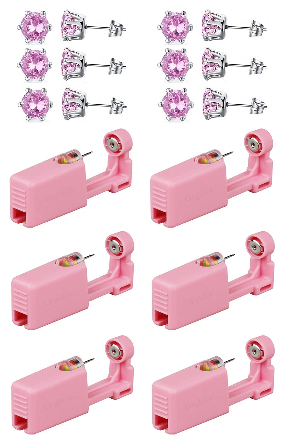 Ear Piercing Kits,Body Piercing Kits,6 Pack Disposable Self Ear