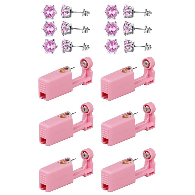 Ear Piercing Kits,Body Piercing Kits,6 Pack Disposable Self Ear