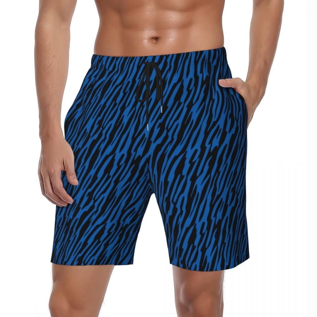 Summer Gym Shorts Men Zebra Stripe Running Surf Animal Print Custom Board Short Pants Stylish Comfortable Swim Trunks Plus Size