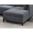 thumbnail image 4 of CoSoTower Modular Sectional 9Pc Set Living Room Furniture Corner Sectional Couch 3X Corner Wedge 4X Armless Chairs and 2X Ottomans Tufted Back Exposed Wooden Base, 4 of 9