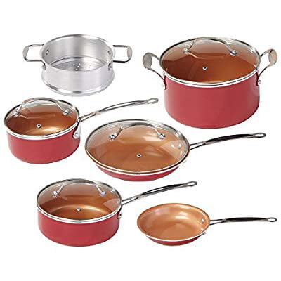 red copper cookware cheap