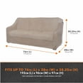 thumbnail image 3 of Modern Leisure Garrison Patio Loveseat Cover, Waterproof, Large, 76"L x 38"W x 38.25"H, 2-Pack, Sandstone, 3 of 13