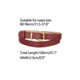 thumbnail image 3 of INSPIRE CHIC Women PU Leather Belts Bronze Metal Pin Buckle Thin Waist Belts for Jeans Dress, 3 of 4