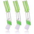 thumbnail image 1 of 3pcs Car Brush and Cloth Duster Cleaner for Air Conditioner Fan Dual Head Dust Tool, 1 of 5