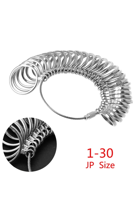 Ring Sizer Set Finger Size Gauge Measure Jewelry Sizing Tool for EU/JP/KR/UK