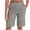*Gray, variant on VBVC Women's Straight Leg Bermuda Shorts,Stretchy Pull On Shorts For Women,Ladies Breathable Pants with Pockets,Gray,S-3XL