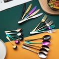 thumbnail image 5 of Juego de cubiertos para niños, cubiertos reutilizables para niños, incluye tenedor, cuchillo, cucharas de mesa para comer, 5 of 5