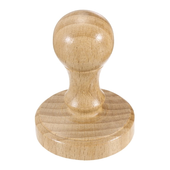 Uxcell 45mm Wooden Stamp Round Handle, 1 Pcs Wooden Stamp Mounts Wood Blank Seal Stamps Beech Wood for DIY Stamp Making Crafting Scrapbooking Card Diary, Wood Color