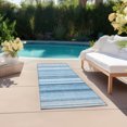 thumbnail image 6 of Addison Rugs Chantille Indoor/Outdoor Transitional Stripes Blue Washable Runner Rug, 2'3" x 7'6", 6 of 6