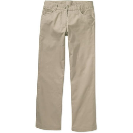 Girls' Flat Front Pants - Walmart.com