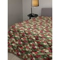 thumbnail image 2 of Christmas Down Alternative Comforter, Xmas Border Deers Trees and Merry Christmas Lettering Bows Bells Image, Microfiber Quilt for All Season, 5 Sizes, Grey White and Red, by Ambesonne, 2 of 3