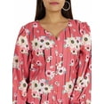 thumbnail image 6 of Moomaya Printed Tops For Women Button Down Full Sleeve Casual Shirt Blouse, 6 of 9