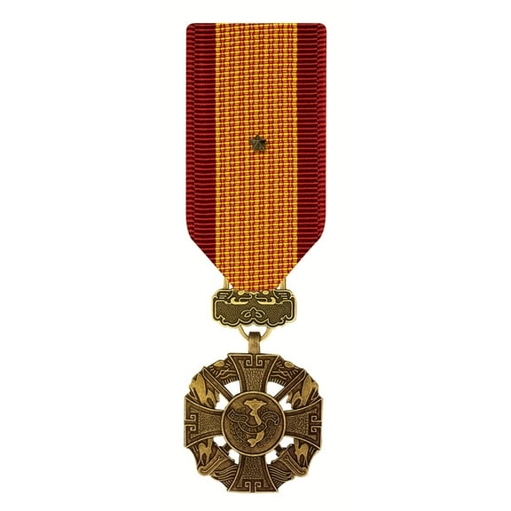 Vietnam Gallantry Cross With Bronze Star Medal Miniature