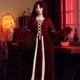 thumbnail image 2 of Mujer Moda Halloween Retro Gótico Cuello Redondo Manga Larga Corte Medieval Custome Vestido Largo Fridja  yut1329, 2 of 5