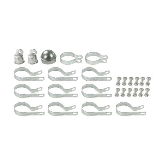 Kit de postes de esquina para vallas con eslabones de cadena Yardlink Steel, 3 cm de alto